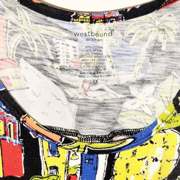 WESTBOUND Tropical Patterned Shirt - Picture 4 of 5